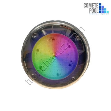 Comete Pool Sıva Üstü SMD Ledli Paslanmaz Kapaklı RGB 22W Havuz Lambası