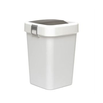 Comfort Kilitli Beyaz 8 lt Çöp Kovası