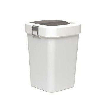 Comfort Kilitli Beyaz 8 lt Çöp Kovası