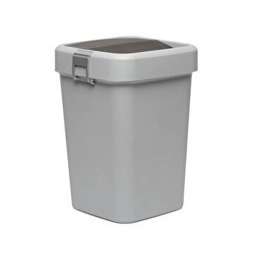 Comfort Kilitli Gri 18 lt Çöp Kovası