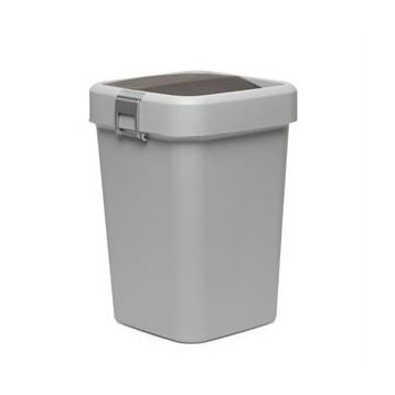 Comfort Kilitli Gri 8 lt Çöp Kovası