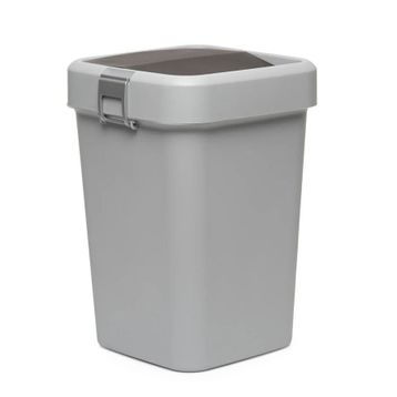 Comfort Kilitli Gri 8 lt Çöp Kovası