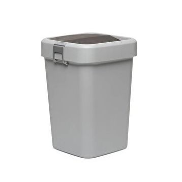 Comfort Kilitli Gri 8 lt Çöp Kovası