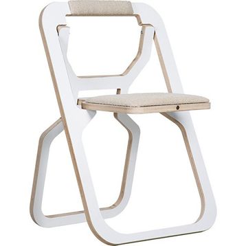 Comfy Delux Katlanabilir Yer Kaplamayan Beyaz Plywood Kamp Sandalyesi