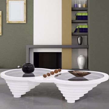 Comfy Home Ceren Beyaz Orta Sehpa