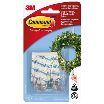 Command 17091 Orta Boy Şeffaf Askı