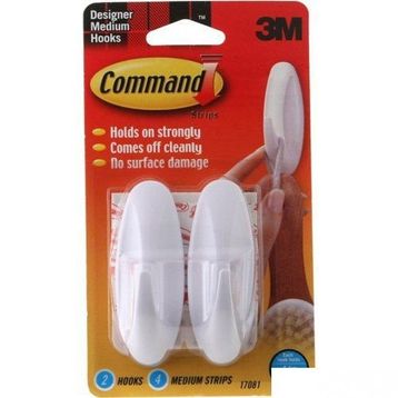 Command 3M-17092 Küçük Boy Şeffaf Askı