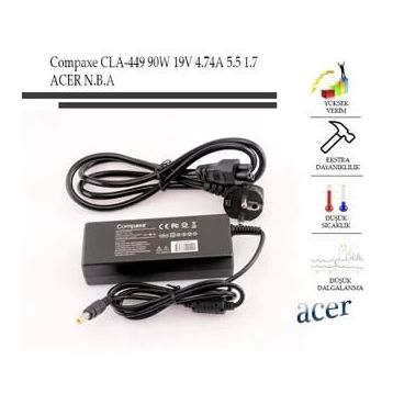 Compaxe CLA-449 19v 7.1a 5.5-1,7 Acer Notebook Adaptör