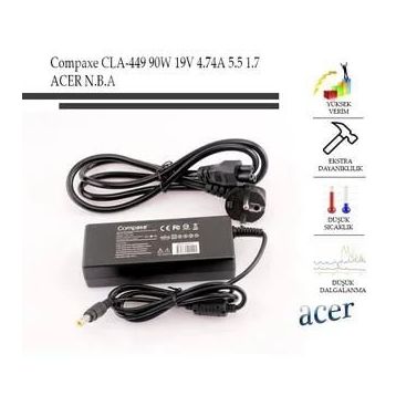 Compaxe CLA-449 19v 7.1a 5.5-1,7 Acer Notebook Adaptör