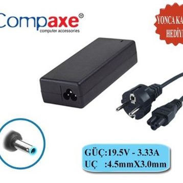 CompaxeCLH-U308 Compaxe CLH-308 Hp 19V-3.33A 4.5-3.0 Pin Notebook Adaptörü