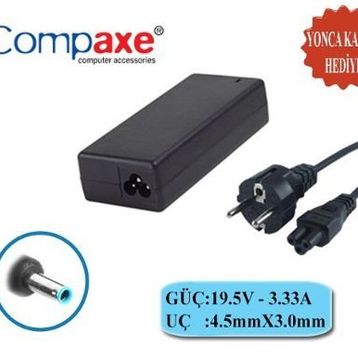 CompaxeCLH-U308 Compaxe CLH-308 Hp 19V-3.33A 4.5-3.0 Pin Notebook Adaptörü