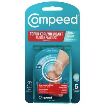Compeed Şeffaf 5li Topuk Koruyucu Bant