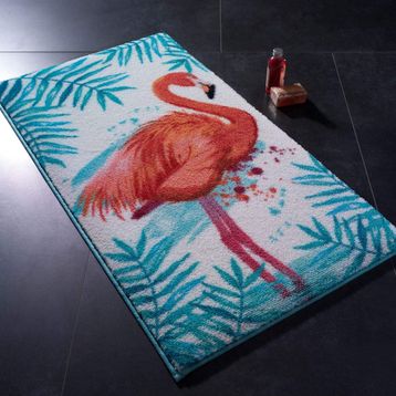 Confetti Flamingo 57x100-50x57 cm Turkuaz Banyo Halısı
