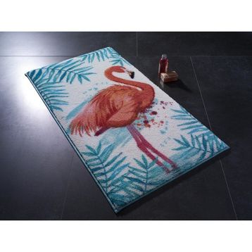Confetti Flamingo 57x100-50x57 cm Turkuaz Banyo Halısı