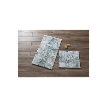 Confetti Jungle 57x100-50x57 cm Yeşil Banyo Halısı