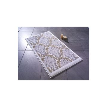Confetti Ornamental 57x100-50x57 cm Bej Banyo Halısı
