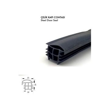Contacall ÇLK-91 Çelik Siyah 6 m Çelik Kapı Fitili