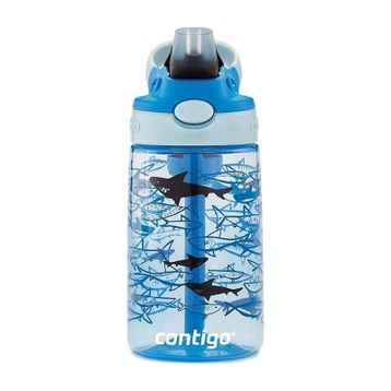 Contigo Gizmo Flip Pro Sharks Tritan 420 ml Açık Mavi Çocuk Suluğu