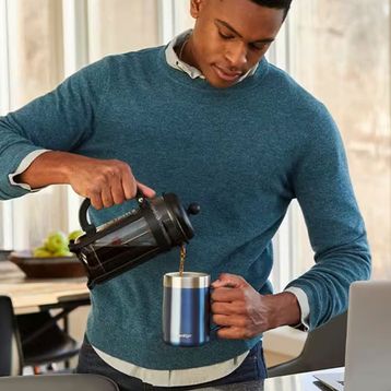 Contigo Streeterville 420 ml Mavi Vakumlu Masa Kupası