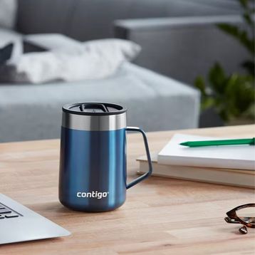 Contigo Streeterville ThermaLock 420 ml Mavi Vakumlu Termos Kupa