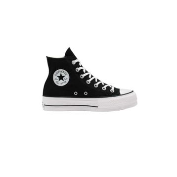 Converse Chuck Taylor All Star Platform Canvas 560845C Unisex Siyah/Beyaz Günlük Sneaker Ayakkabı