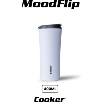 Cooker 400 ml 304 Paslanmaz Çelik Çift Kat Beyaz Termos