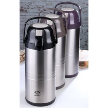 Cooker CKR-2009 4.5 lt Mor Pompalı Çelik Siyah Termos