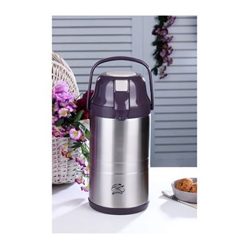 Cooker CKR2008 3.5 lt Çift Katlı Mor Paslanmaz Çelik Pompalı Termos
