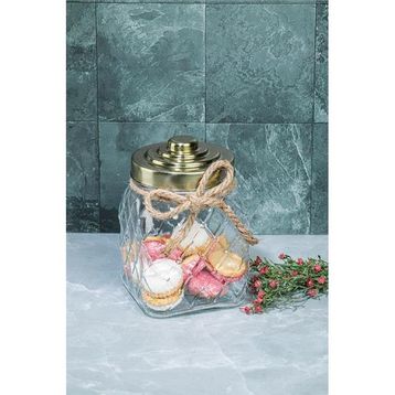 Cooker CKR2267 20 cm Nostalji Altın Cam Kavanoz