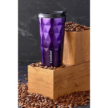 Cooker Mor 400 ml Çelik Mug Termos