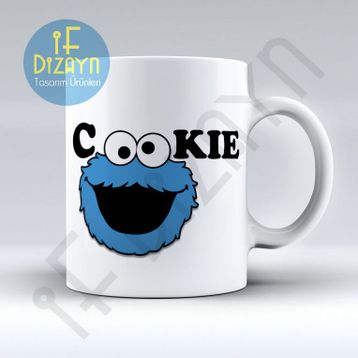 Cookie Kurabiye Canavarı Kupa Bardak