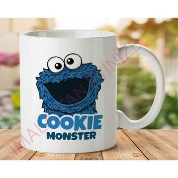 Cookie Monster Kurabiye Baskılı Kupa