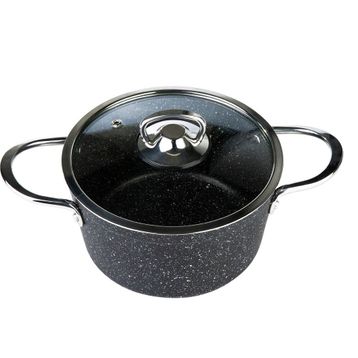 Cookplus Biogranit Panama 7 Parça Siyah Tencere Seti