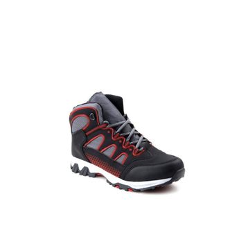 Cool Mars Outdoor Trekking Siyah Kırmızı Erkek Çocuk Bot