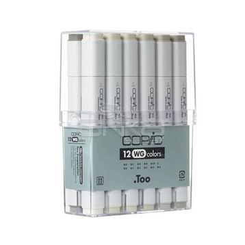 Copic 12'li Set Warm Grey Marker Kalem