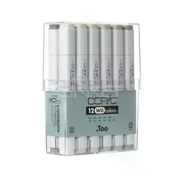 Copic 12'li Set Warm Grey Marker Kalem