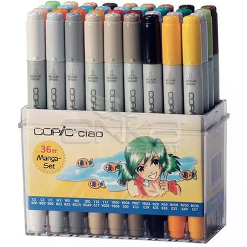 Copic Ciao 36'lı Set Manga Marker Kalem