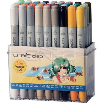 Copic Ciao 36'lı Set Manga Marker Kalem