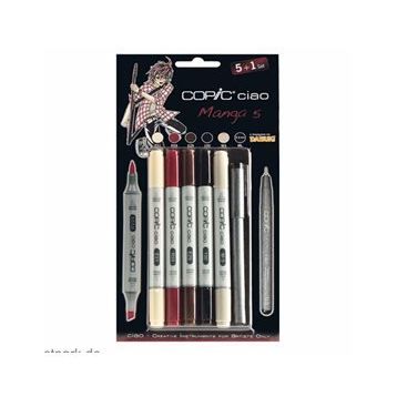 Copic Ciao Marker Set 5+1 Manga 5 Marker Set