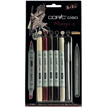Copic Ciao Marker Set 5+1 Manga 5 Marker Set