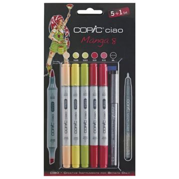 Copic Ciao Marker Set 5+1 Manga 8 Marker Set