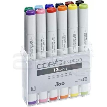 Copic Sketch 12'li Set Basic Colors Marker Kalem