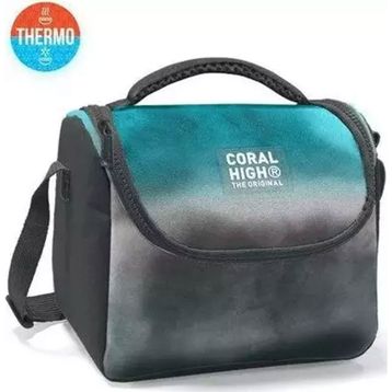 Coral High 11768 Kids Turkuaz Gri Batik Thermo Beslenme Çantası