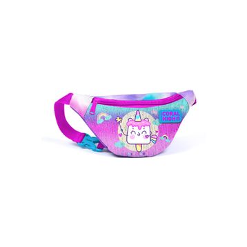 Coral High 12635 Kids Renkli Batik Unicorn Dondurma Desenli Bel Çantası
