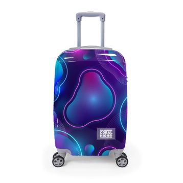 Coral High 16532 50 cm Renkli Desenli Kabin Boy Valiz