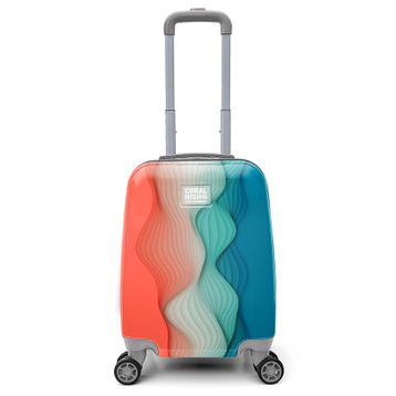Coral High 16762 40 cm Renkli Desenli Mini Kabin Boy Valiz
