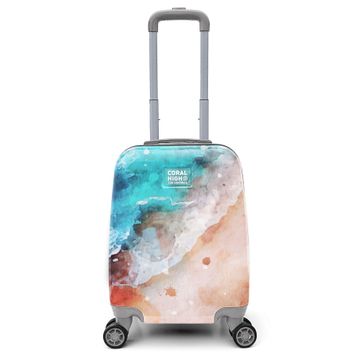 Coral High 16764 40 cm Renkli Desenli Mini Kabin Boy Valiz