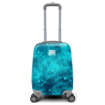 Coral High 16768 40 cm Renkli Desenli Mini Kabin Boy Valiz