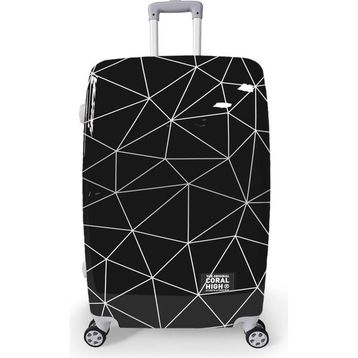 Coral High 16808 Renkli Desenli 70 cm Büyük Boy PC Valiz