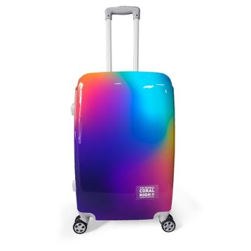 Coral High 16822 60 cm Renkli Desenli PC Orta Boy Valiz